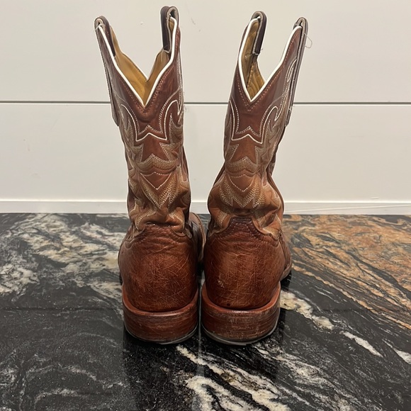 Tony Lama Ostrich cowboy boots Size 10 1/2 D - Picture 3 of 6